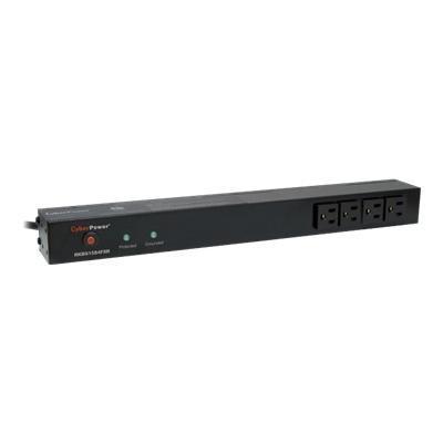 Cyberpower RKBS15S4F8R Rackbar Surge Protection RKBS15S4F8R Zero U 1U Surge protector rack mountable AC 120 V output connectors 12
