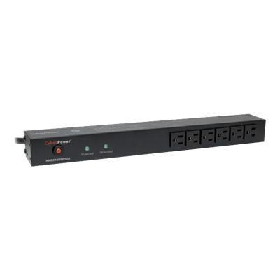 Cyberpower RKBS15S6F12R Rackbar Surge Protection RKBS15S6F12R Zero U 1U Surge protector rack mountable AC 120 V output connectors 18