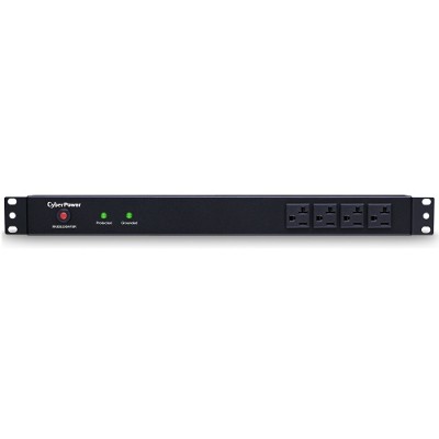 Cyberpower RKBS20S4F8R Rackbar Surge Protection RKBS20S4F8R Zero U 1U Surge protector rack mountable AC 120 V output connectors 12