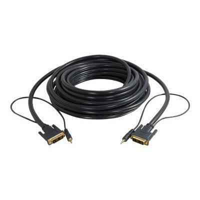 Cables To Go 41240 6ft Pro Series Single Link DVI D 3.5mm A V Cable M M In Wall CL2 Rated DVI audio cable single link mini jack DVI D M to mini j