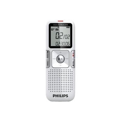 Digital Voice Tracer LFH0615 - Digital voice recorder - flash 2GB - MP3 - display: 1.4 - platinum chrome clear white