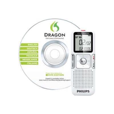 Digital Voice Tracer LFH0625 - Digital voice recorder - flash 2GB - MP3 - display: 1.4 - platinum chrome clear white