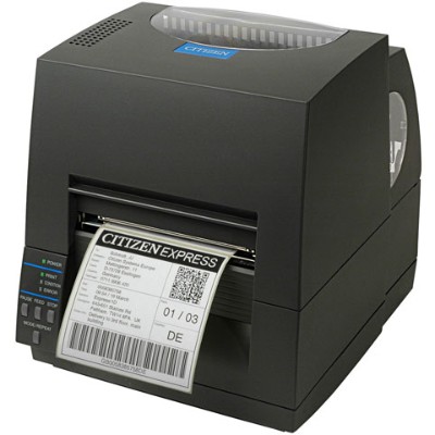 Citizen CL S621 GRY CL S621 Label printer DT TT Roll 4.65 in 203 dpi up to 359.1 inch min USB serial