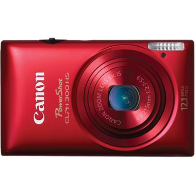 PowerShot ELPH 300 HS 12.1MP Digital Camera - Red
