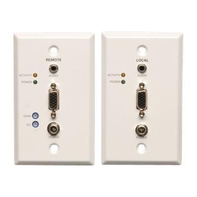 Tripplite B130-101a-wp-1 Vga With Audio Over Cat5 / Cat6 Extender Wallplate Transmitter And Receiver - Video/audio Extender