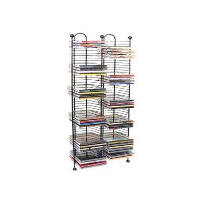 Atlantic 6370-5079 Nestable - Media storage rack - capacity: 100 CD - gunmetal Atlantic 6370-5079 Nestable - Media storage rack - capacity: 100 CD - gunmetal