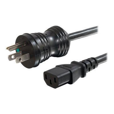 Cables To Go 48017 8ft 18 AWG Hospital Grade Power Cord NEMA 5 15P to IEC320C13 Black Power cable IEC 60320 C13 M to NEMA 5 15 M 8 ft black