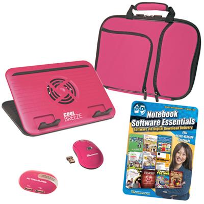 Computer Accessory Kit for 10.1 Notebook / Netbook - Pink