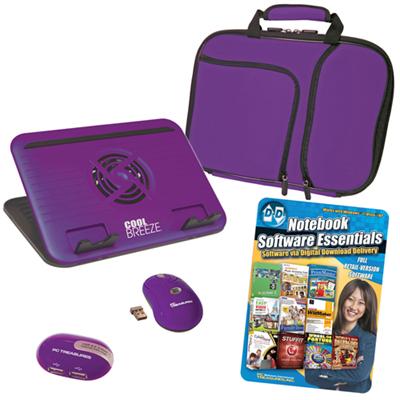 Computer Accessory Kit for 10.1 Notebook / Netbook - Purple Computer Accessory Kit for 10.1 Notebook / Netbook - Purple