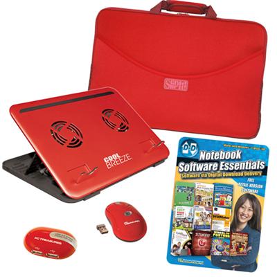 Computer Accessory Kit for 17.3 Notebook / Netbook - Red