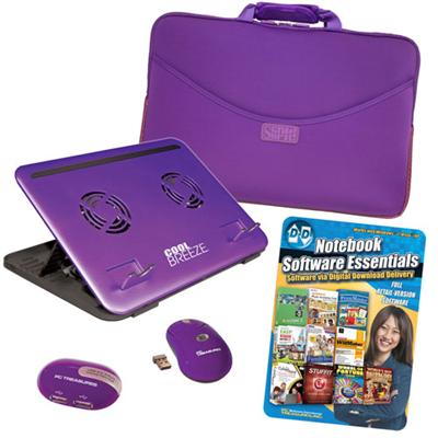 Computer Accessory Kit for 17.3 Notebook / Netbook - Purple