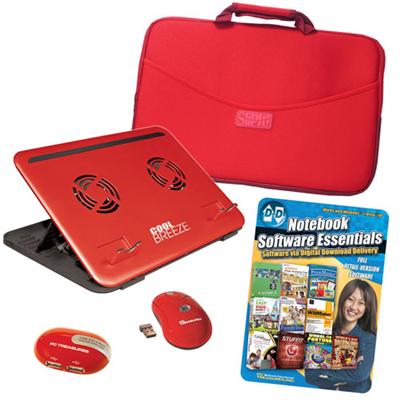 Computer Accessory Kit for 15.6 Notebook / Netbook - Red Computer Accessory Kit for 15.6 Notebook / Netbook - Red