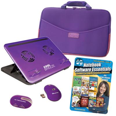 Computer Accessory Kit for 15.6 Notebook / Netbook - Purple Computer Accessory Kit for 15.6 Notebook / Netbook - Purple