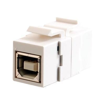 Cables To Go 28749 Snap In Keystone Module Modular insert USB Type B white 1 port