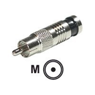 Cables To Go 41116 Compression RCA-Type Connector for RG59 - Video / audio connector - RCA (M) - chrome (pack of 10) Cables To Go 41116 Compression RCA-Type Connector for RG59 - Video / audio connector - RCA (M) - chrome (pack of 10)