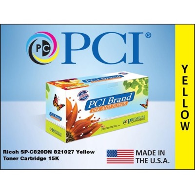 Premium Compatibles 821027PC SPC820DN 821027 Yellow Toner Cartridge for Ricoh Printers Premium Compatibles 821027PC SPC820DN 821027 Yellow Toner Cartridge for Ricoh Printers