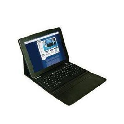 Silver Blue Wireless Keyboard with Luxury Case - web tablet accessory kit Silver Blue Wireless Keyboard with Luxury Case - web tablet accessory kit