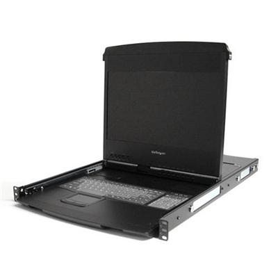 1U 17 HD 1080p Dual Rail RackMount Widescreen LCD Console - KVM console - TFT - 17.3