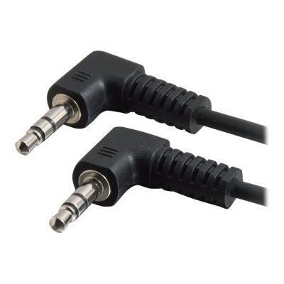 Cables To Go 40582 3.5mm Right Angled M/M Stereo Audio Cable - Audio cable - stereo mini jack (M) to stereo mini jack (M) - 1.5 ft - shielded - black - 90° conn Cables To Go 40582 3.5mm Right Angled M/M Stereo Audio Cable - Audio cable - stereo mini jack (M) to stereo mini jack (M) - 1.5 ft - shielded - black - 90° conn