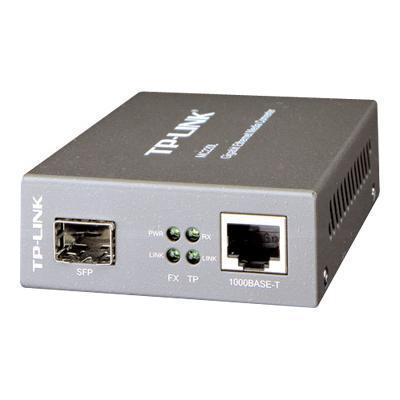 TP Link MC220L MC220L Fiber media converter Gigabit Ethernet 1000Base LX 1000Base SX 1000Base LH RJ 45 SFP mini GBIC up to 6.2 miles 850 nm