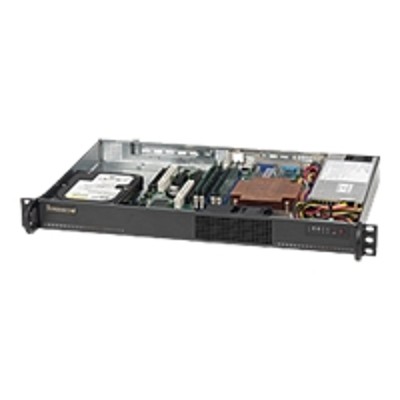 Super Micro CSE-510L-200B Supermicro SC510 L-200B - Rack-mountable - 1U - micro ATX - SATA/SAS 200 Watt - black Super Micro CSE-510L-200B Supermicro SC510 L-200B - Rack-mountable - 1U - micro ATX - SATA/SAS 200 Watt - black