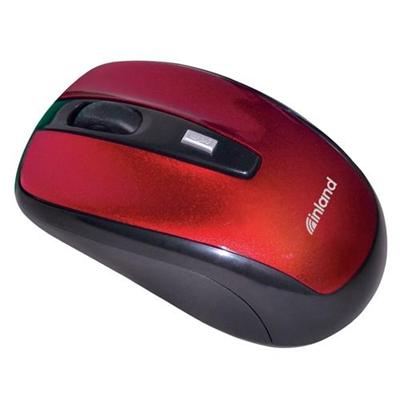 2.4GHz Wireless Optical Mouse - Burgundy