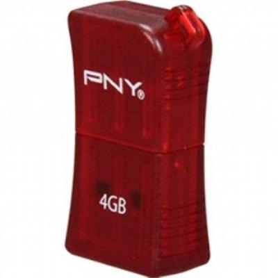 4GB MICRO SLEEK ATTACHE-RED