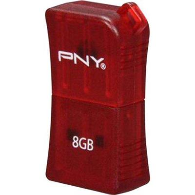 8GB MICRO SLEEK ATTACHE-RED