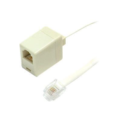 Telephone Extension Cable - RJ-11 (M) - RJ-11 (F) - 25 Feet