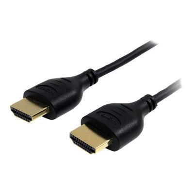 StarTech.com HDMIMM3HSS 3 ft Slim High Speed HDMI Cable with Ethernet Ultra HD 4k x 2k HDMI with Ethernet cable HDMI M to HDMI M 3 ft black