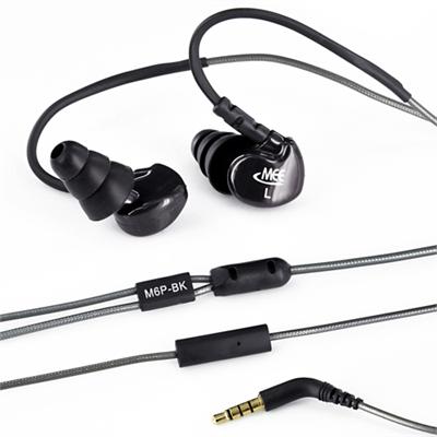 The over-the-ear design keeps the M6P in place during activities such as sports and working out