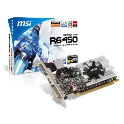 MSI R6450 MD1GD3 LP ATI Radeon HD6450 1 GB DDR3 VGA DVI HDMI Low Profile PCI Express Video Card