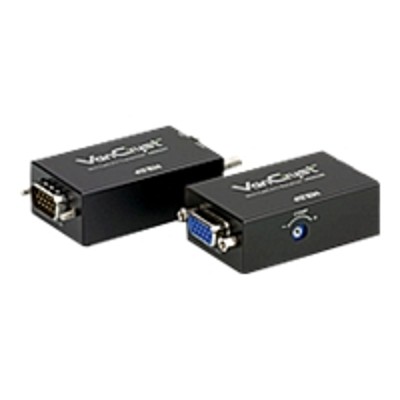 Aten Technology VE022 VanCryst VE022 Mini Cat 5 A V Extender Transmitter and Receiver units Video audio extender up to 492 ft