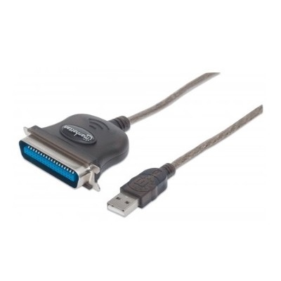 Manhattan 317474 USB to Parallel Printer Converter USB A to Cen36 Male 1.8m 6ft