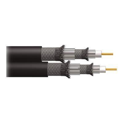 Dual RG6/U Quad Shield In Wall Coaxial Cable - antenna cable - RF - 250 ft