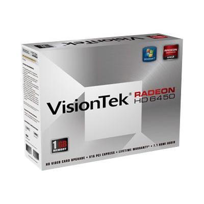 Visiontek 900371 Radeon HD 6450 Graphics card Radeon HD 6450 1 GB DDR3 PCIe x16 DVI D Sub HDMI