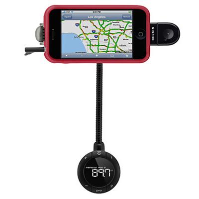 TuneBase FM with Hands-free - Cellular phone/digital player charger/holder for car