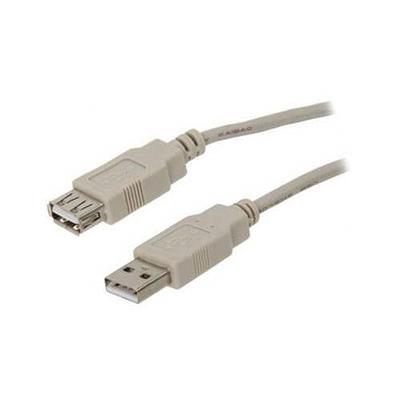 Link Depot USB 10 MF 10ft USB 2.0 Male to Female Cable Beige