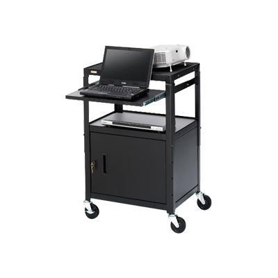 Basics Adjustable Projector Cart with Cabinet CA2642NSE - cart