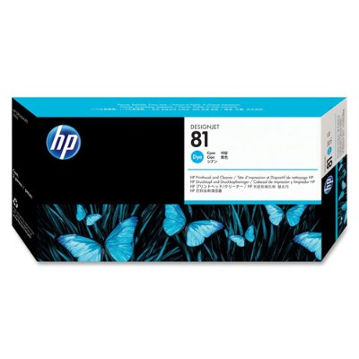 HP Inc. C4951A 81 Cyan printhead with cleaner for DesignJet 5000 5000ps 5500 5500 uv 5500mfp 5500ps