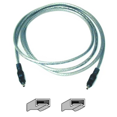 Belkin F3N402-03-ICE 3ft 4pin IEEE 1394 Ice FireWire Cable Belkin F3N402-03-ICE 3ft 4pin IEEE 1394 Ice FireWire Cable