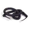 COILED HANDSET CORD 25' BLK