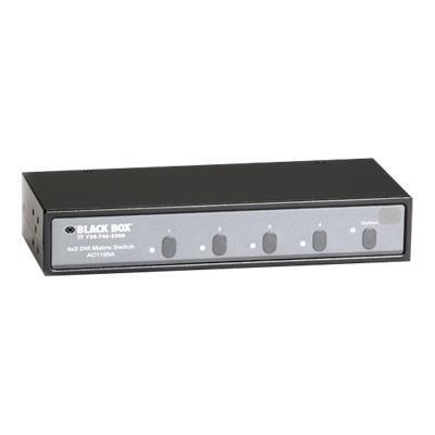 Black Box AC1125A DVI and Audio Matrix Switch 4x2 Video audio switch desktop