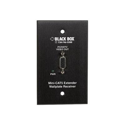 Black Box AC504A-WP-R Mini CAT5 VGA Extender Transmitter (Wallplate) - Video extender - up to 500 ft Black Box AC504A-WP-R Mini CAT5 VGA Extender Transmitter (Wallplate) - Video extender - up to 500 ft