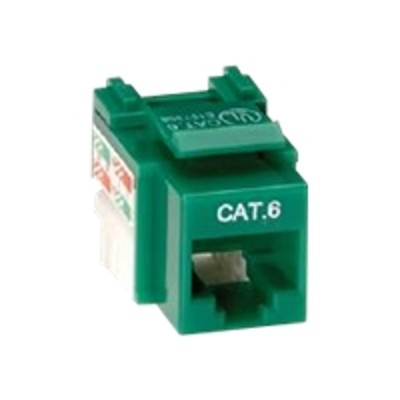 Black Box CAT6J GN 5PAK Value Line CAT6 Modular insert RJ 45 green pack of 5