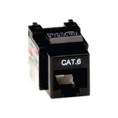 Black Box CAT6J BK 10PAK Value Line CAT6 Modular insert RJ 45 pack of 10