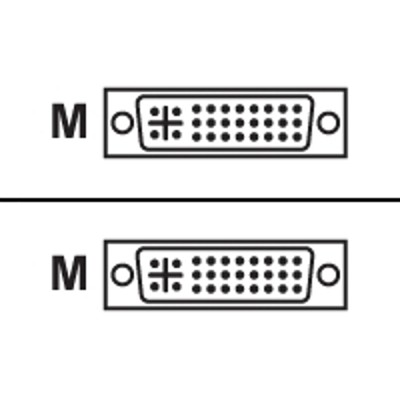 Black Box EHN900024U 0015 ServSwitch DVI cable DVI I M to DVI I M 15 ft for ServSwitch 4site