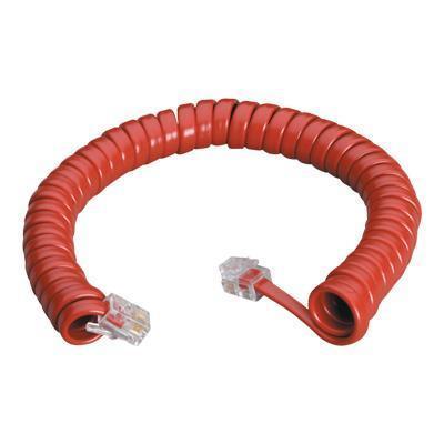 Modular Coiled Handset Cords handset cable - 12 ft