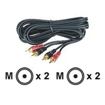 Black Box Ej100-0012 Audio Cable - Rca (m) To Rca (m) - 12 Ft