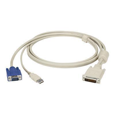 Black Box EVNM103 0015 Projector cable M1 DA M to USB HD 15 15 ft beige